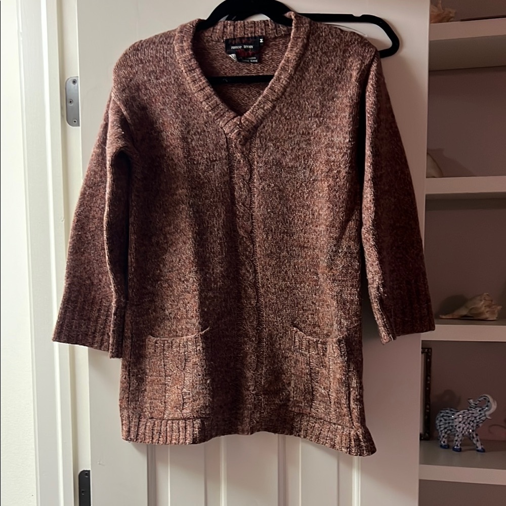 Women's Rust Wool Sweater / tunic